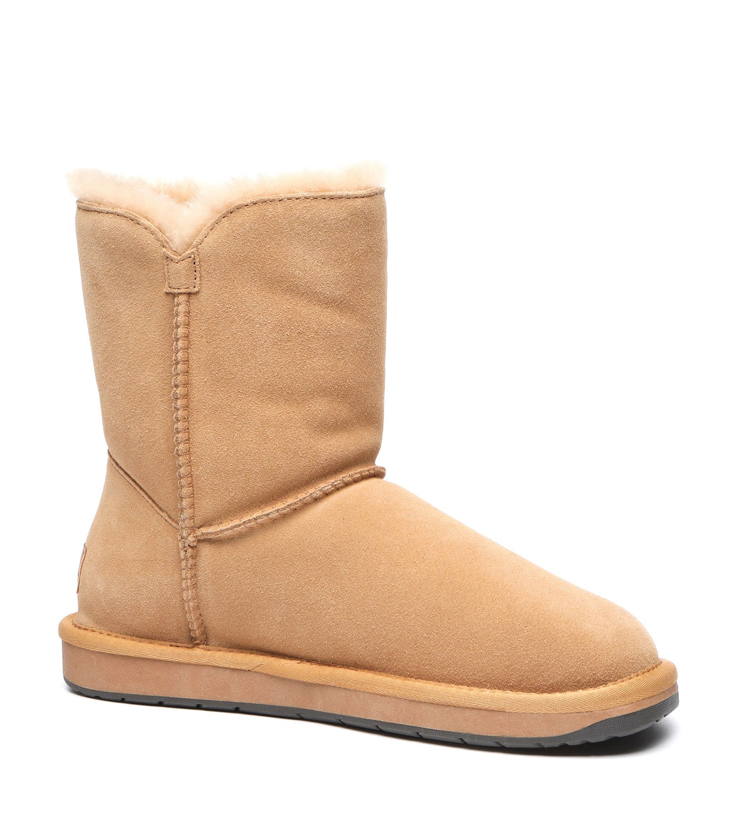 TARRAMARRA Sheepskin Wool Short Button Plus UGG BOOTS-Boots-PEROZ Accessories