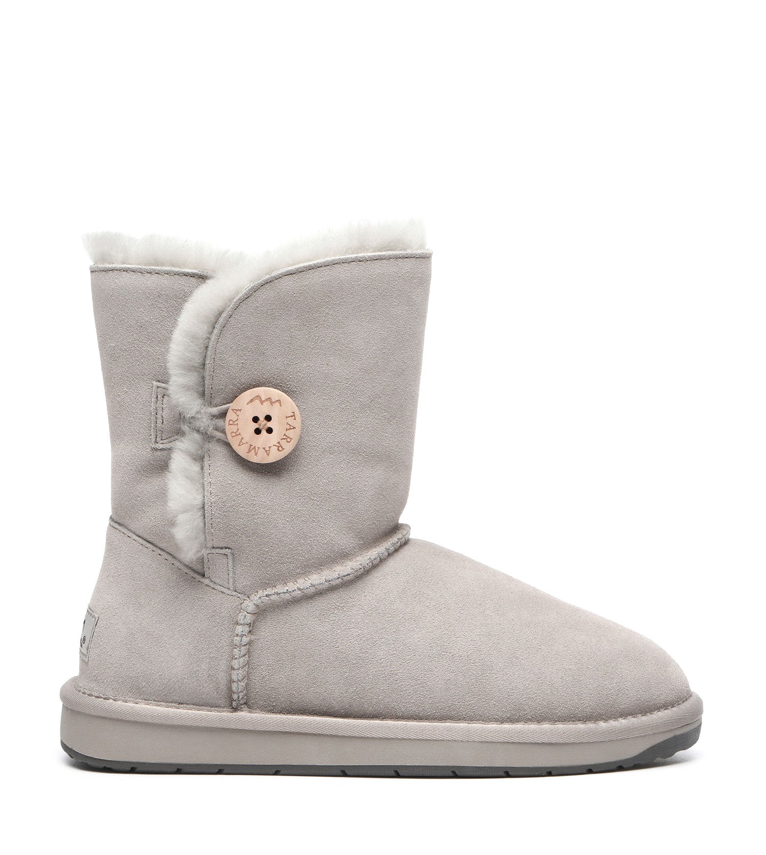 TARRAMARRA Sheepskin Wool Short Button Plus UGG BOOTS-Boots-PEROZ Accessories