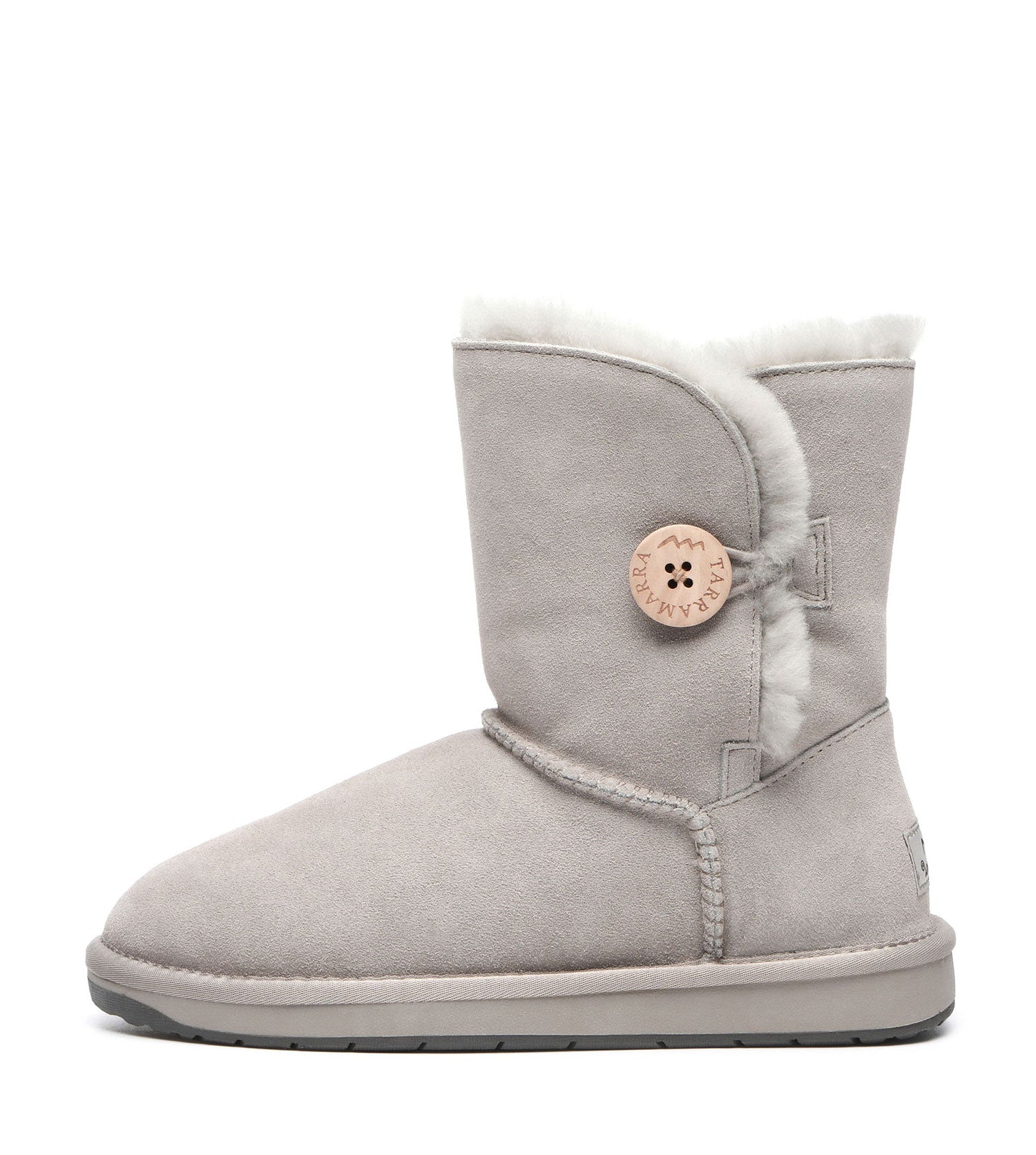 TARRAMARRA Sheepskin Wool Short Button Plus UGG BOOTS-Boots-PEROZ Accessories