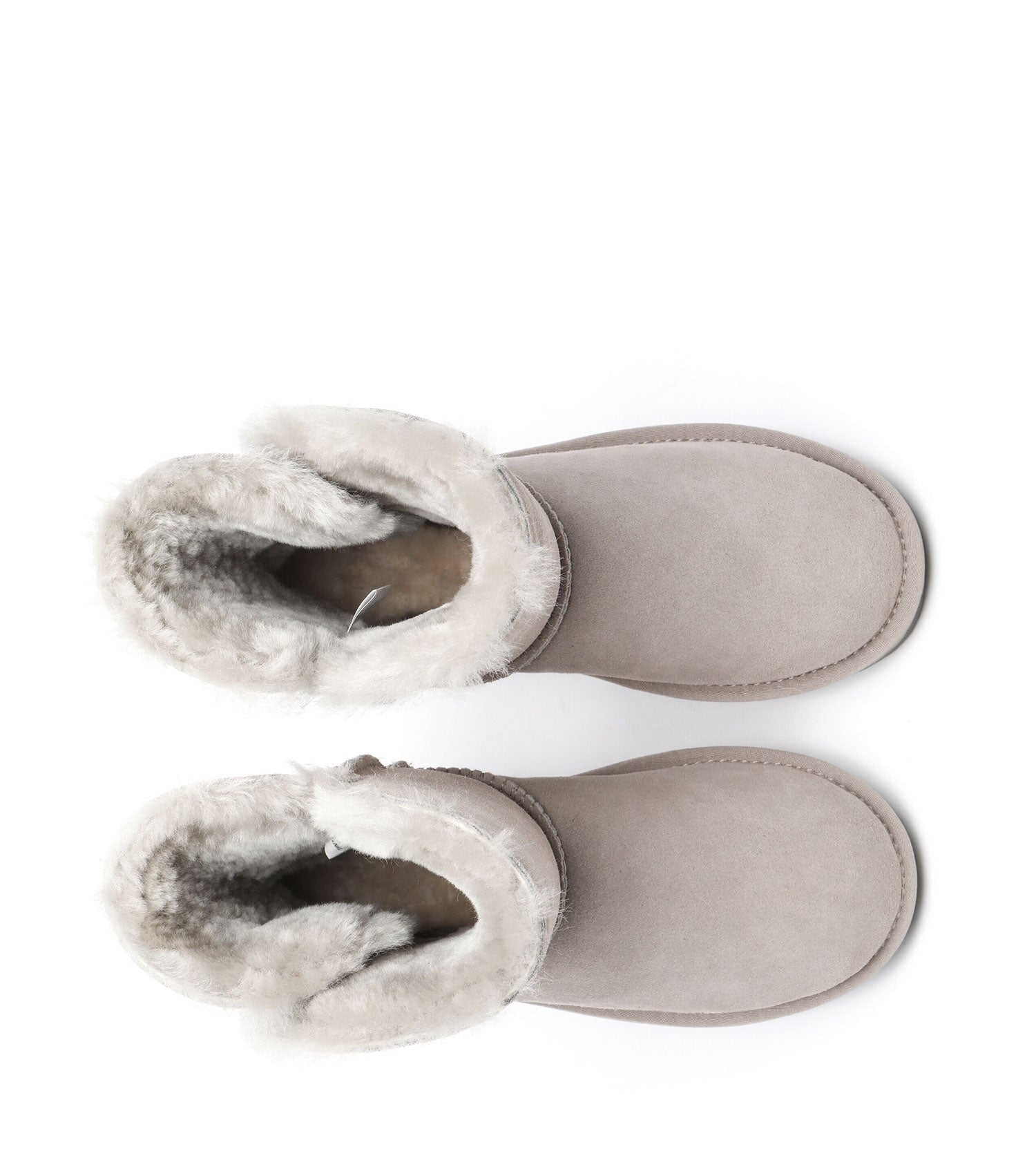 TARRAMARRA Sheepskin Wool Short Button Plus UGG BOOTS-Boots-PEROZ Accessories