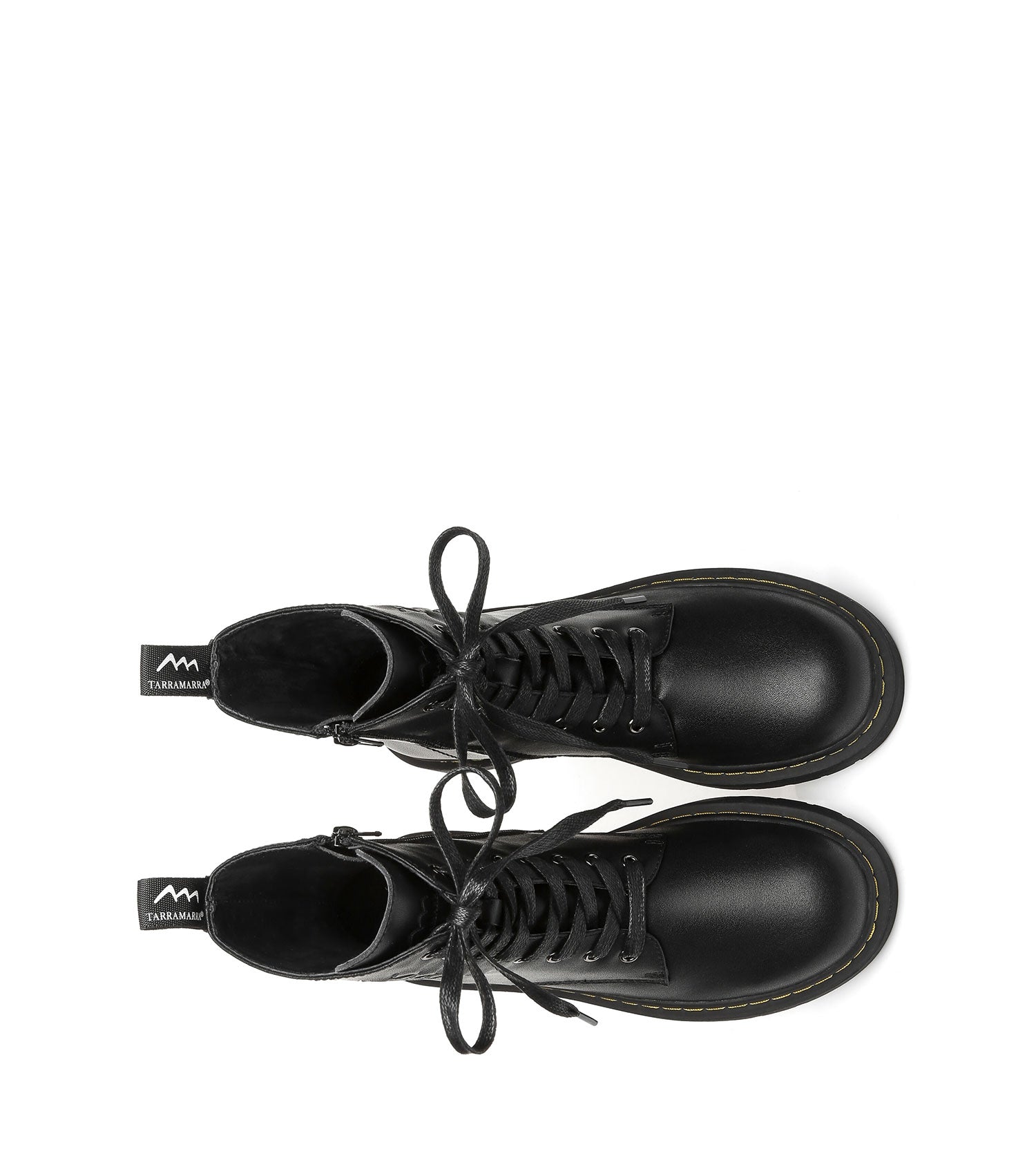 TARRAMARRA Tessa Women Chunky Leather Boots High Top Lace Up-Boots-PEROZ Accessories