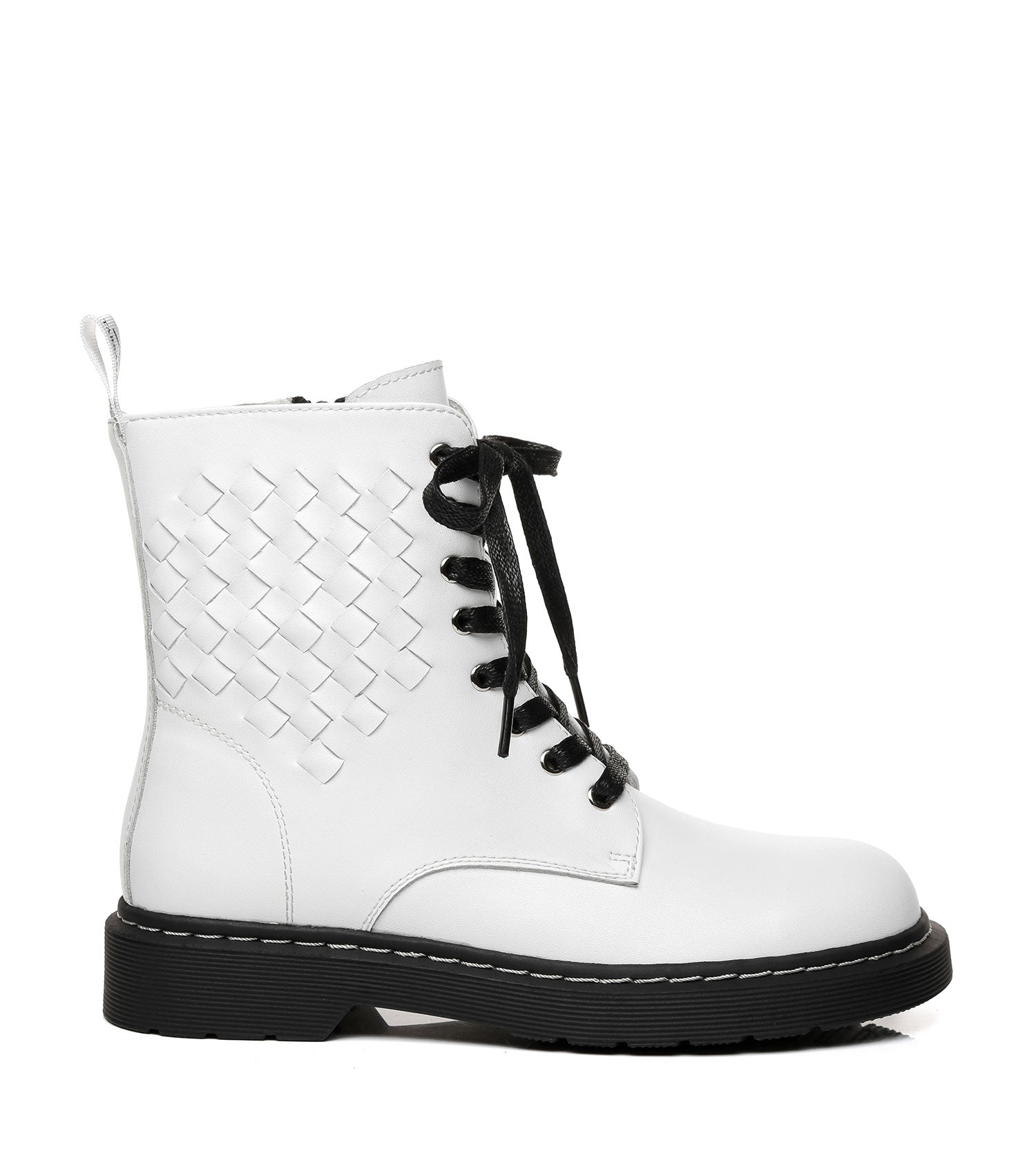 TARRAMARRA Tessa Women Chunky Leather Boots High Top Lace Up-Boots-PEROZ Accessories