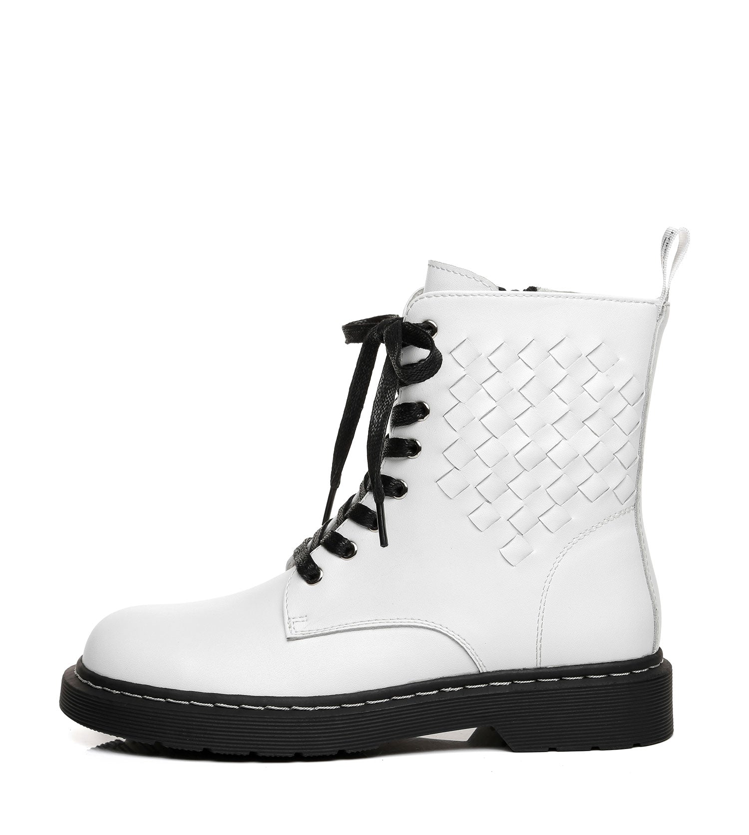 TARRAMARRA Tessa Women Chunky Leather Boots High Top Lace Up-Boots-PEROZ Accessories