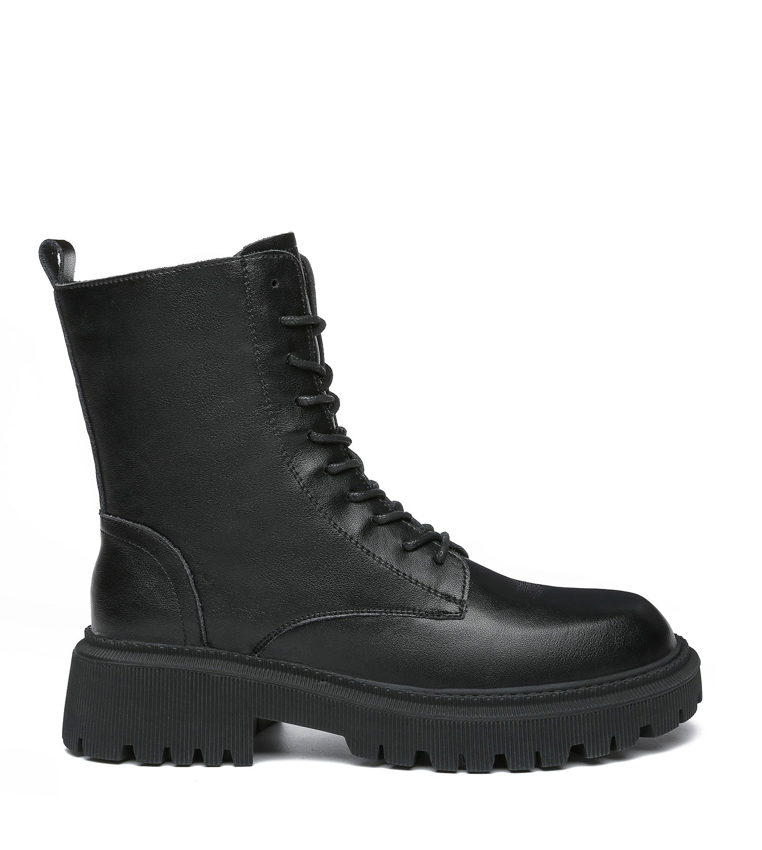 TARRAMARRA Chunky Black Leather Women Boots Cecilia-Boots-PEROZ Accessories