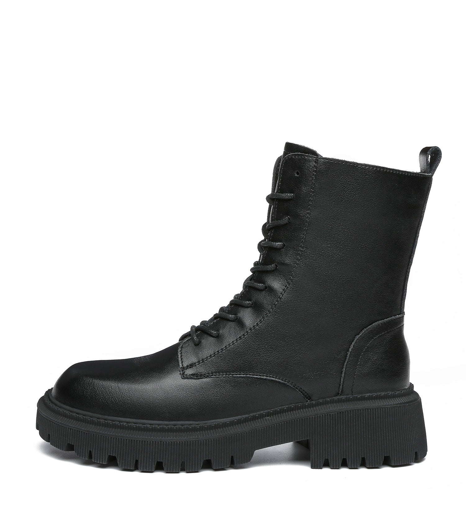 TARRAMARRA Chunky Black Leather Women Boots Cecilia-Boots-PEROZ Accessories