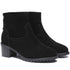 TARRAMARRA Black Leather Zipper Ankle Heel Boots Women Galena-Boots-PEROZ Accessories