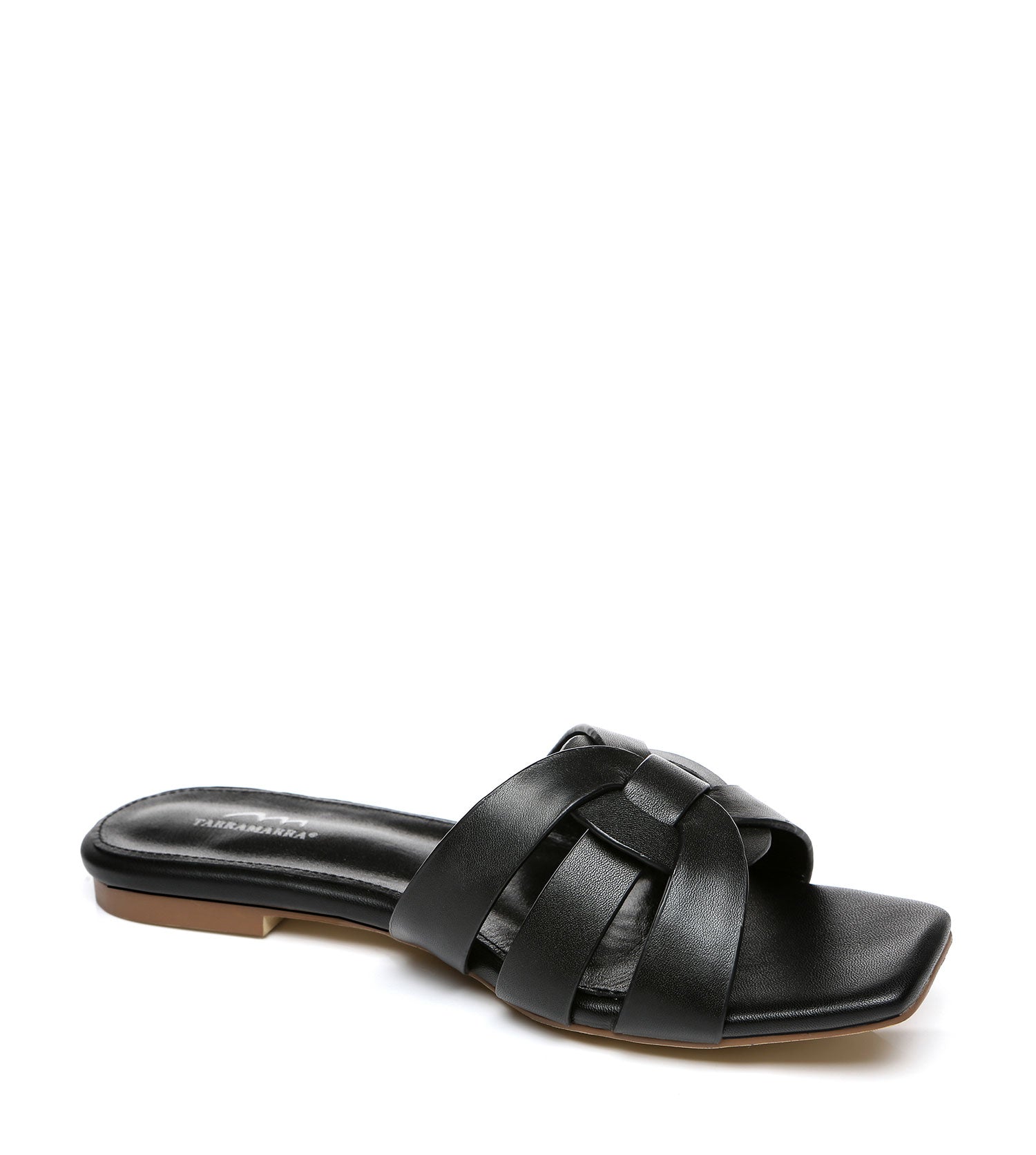 TARRAMARRA Leather Woven Flat Slides Women Jennifer-Slides-PEROZ Accessories