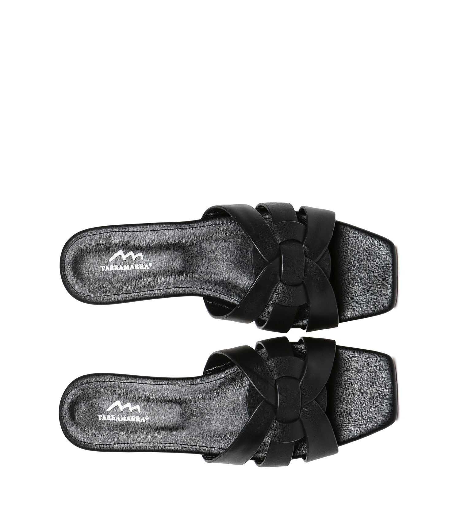 TARRAMARRA Leather Woven Flat Slides Women Jennifer-Slides-PEROZ Accessories