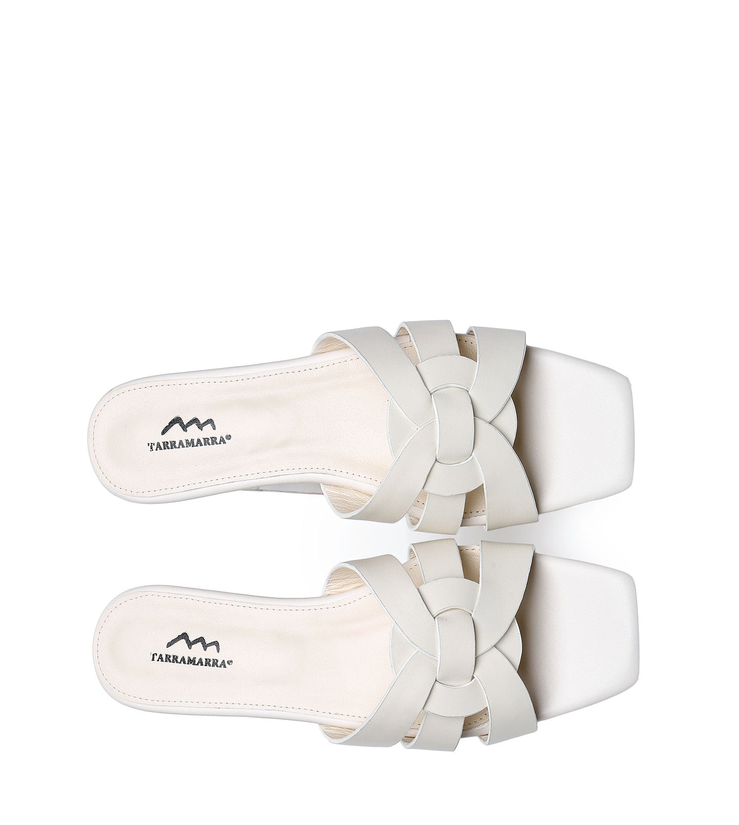 TARRAMARRA Leather Woven Flat Slides Women Jennifer-Slides-PEROZ Accessories
