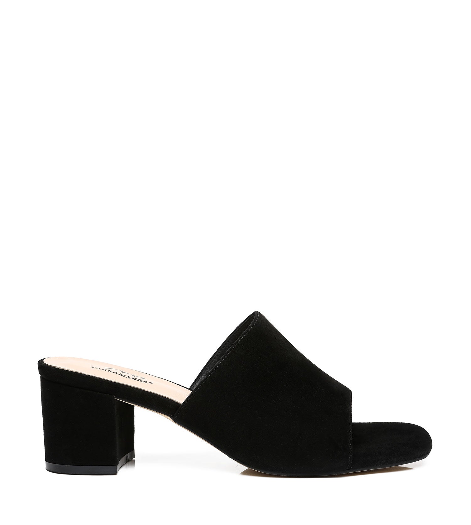 TARRAMARRA Suede Block Heel Mule Women Tilda-Heels-PEROZ Accessories