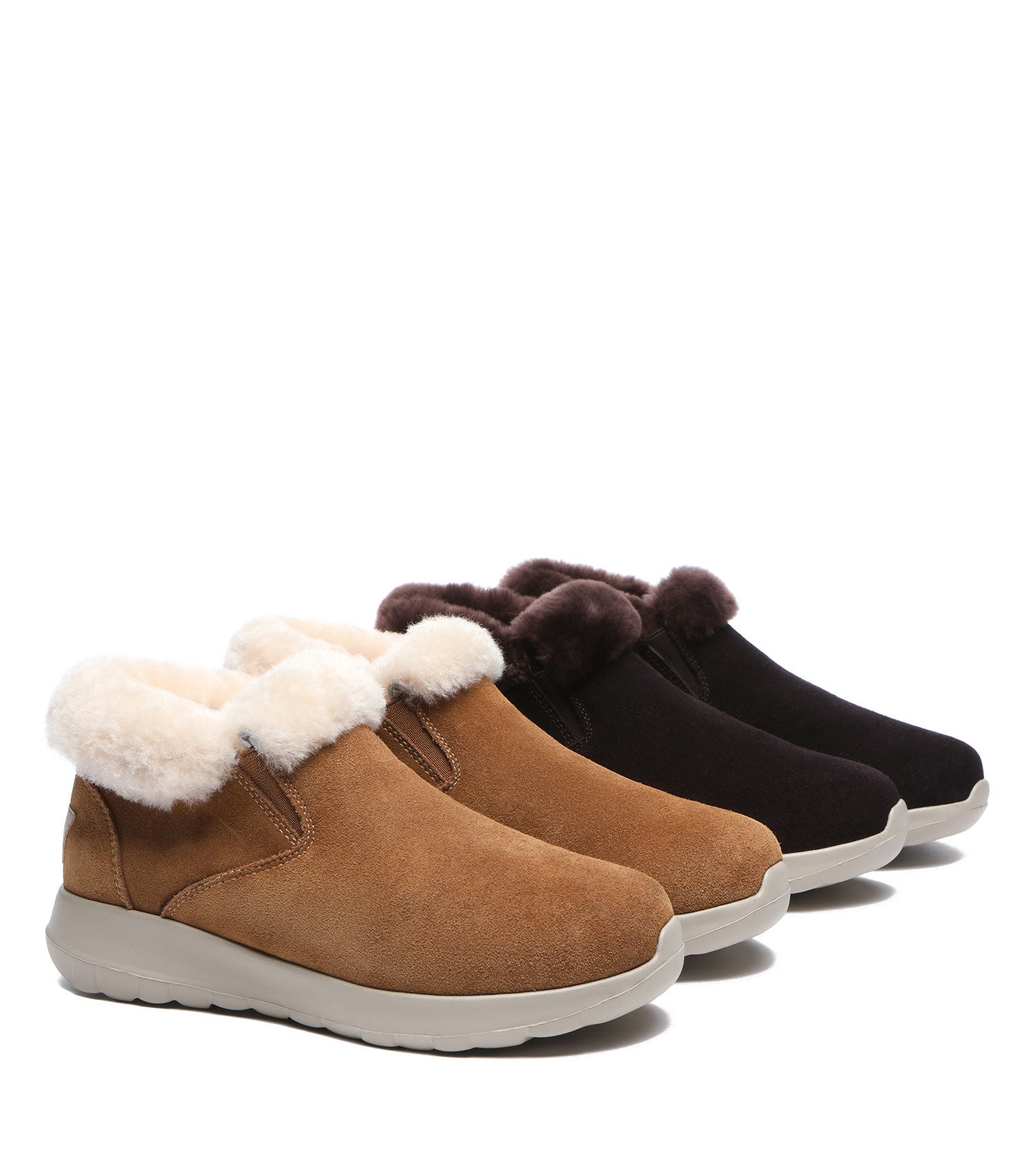 TARRAMARRA Sheepskin Wool Ankle Slipper Women UGG Tana-Slippers-PEROZ Accessories