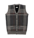 TARRAMARRA Men Plaid Knitted Wool Vest Detachable Inner Fleece Lining-Vests-PEROZ Accessories