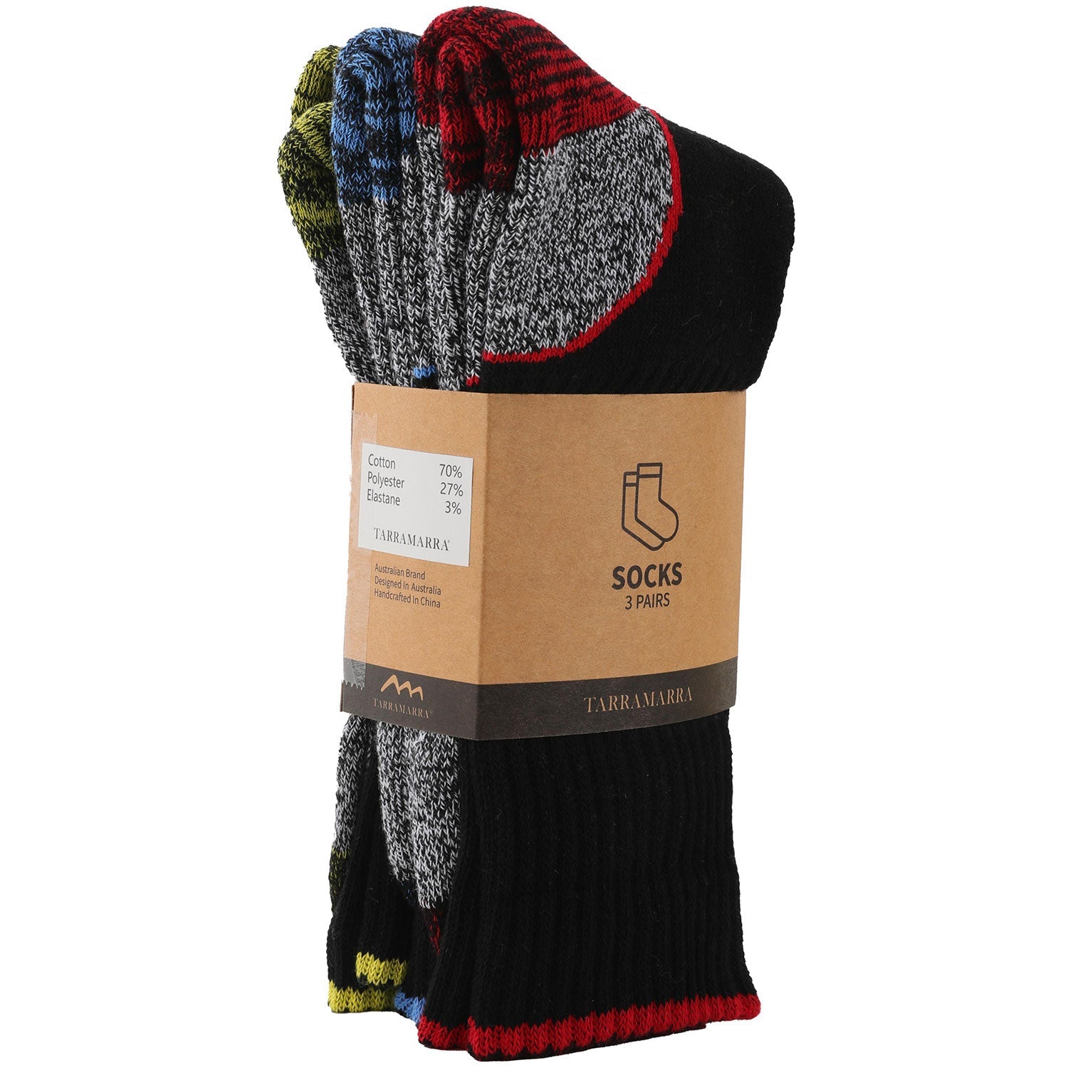 TARRAMARRA Connor Summer Unisex Socks 3 Pairs Pack-Socks-PEROZ Accessories