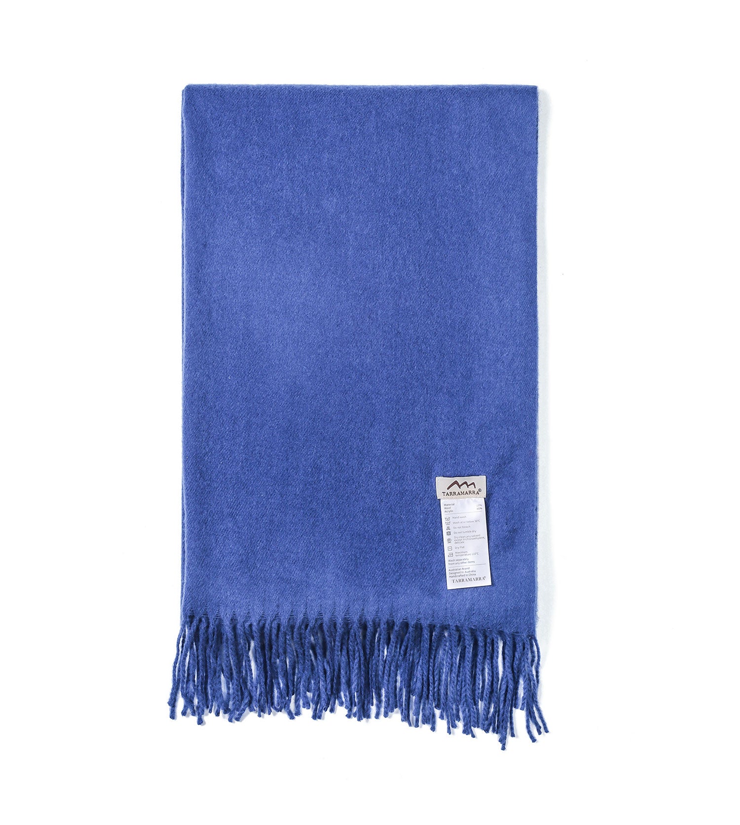 TARRAMARRA 4 Colors Wool Blend Nonnie Plain Scarf-Scarves-PEROZ Accessories