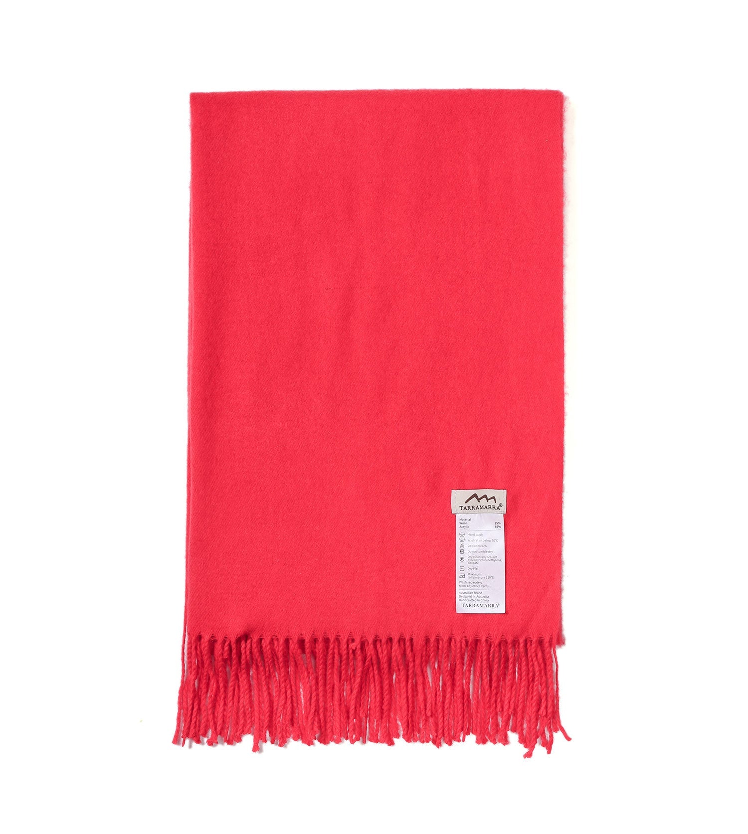 TARRAMARRA 4 Colors Wool Blend Nonnie Plain Scarf-Scarves-PEROZ Accessories