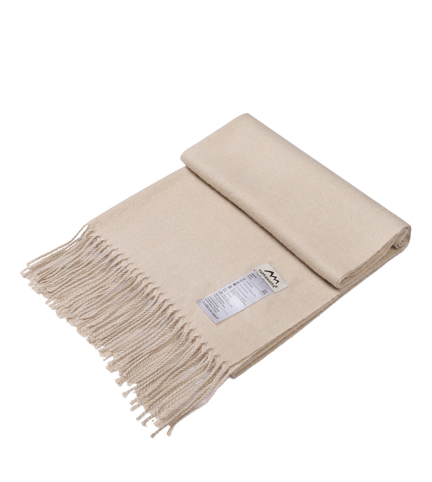 TARRAMARRA 4 Colors Wool Blend Nonnie Plain Scarf-Scarves-PEROZ Accessories