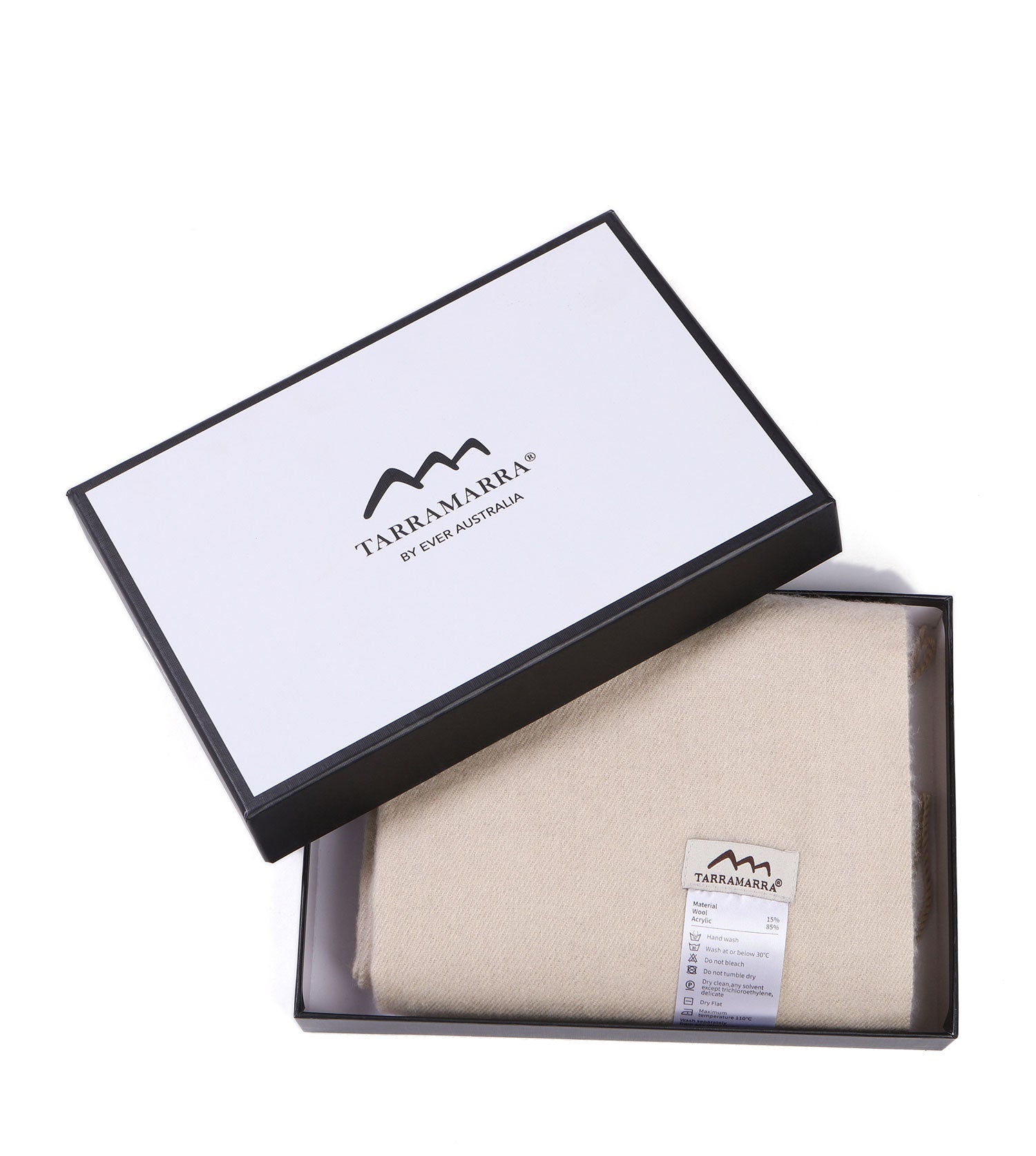 TARRAMARRA 4 Colors Wool Blend Nonnie Plain Scarf-Scarves-PEROZ Accessories