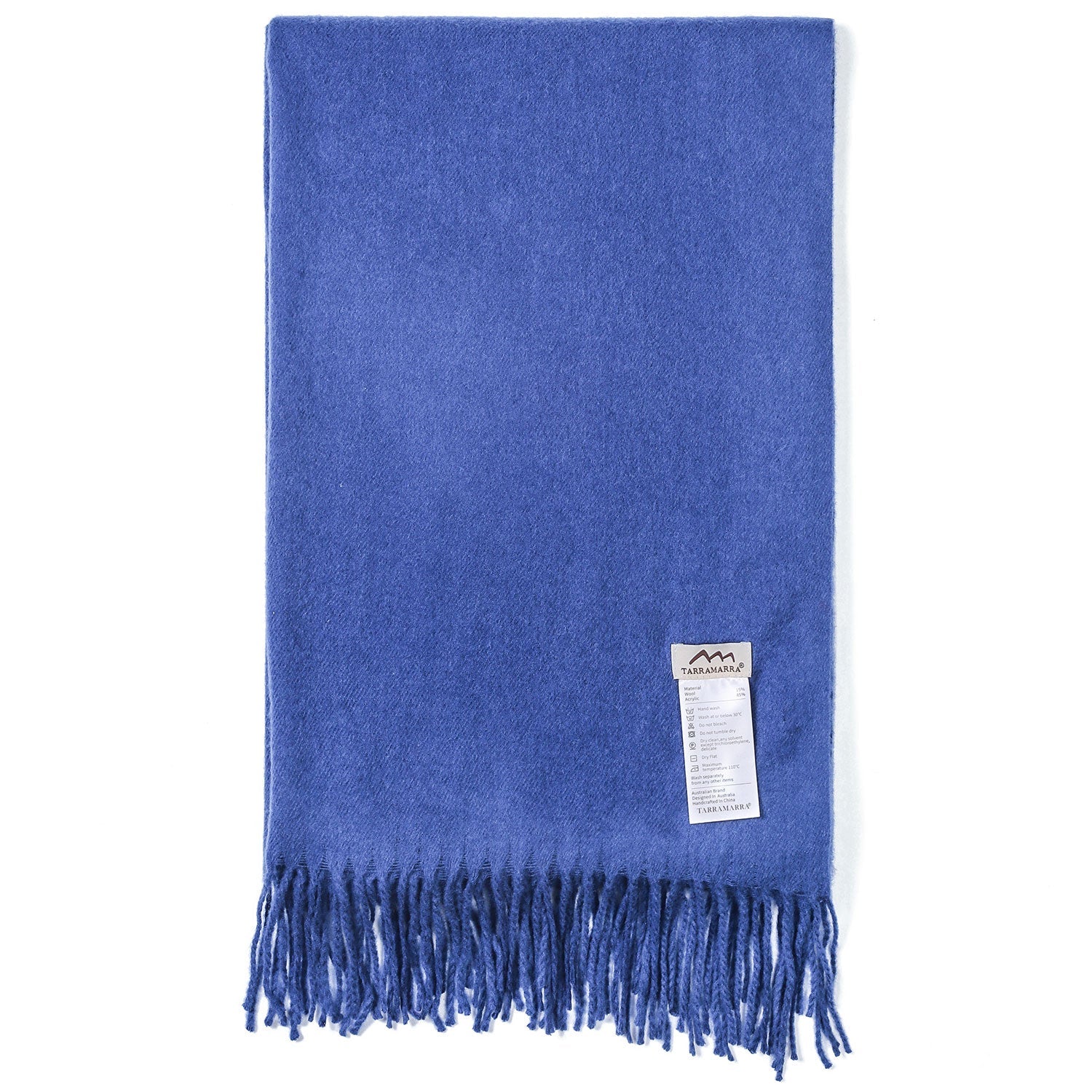 TARRAMARRA 4 Colors Wool Blend Nonnie Plain Scarf-Scarves-PEROZ Accessories