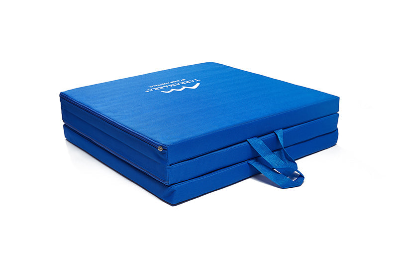 TARRAMARRA Tri-Fold Folding Exercise Floor Mat 180X60 cm with Carrying Handles-Stretch & Exercise Mats-PEROZ Accessories