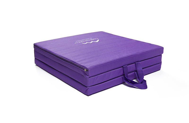 TARRAMARRA Tri-Fold Folding Exercise Floor Mat 180X60 cm with Carrying Handles-Stretch & Exercise Mats-PEROZ Accessories