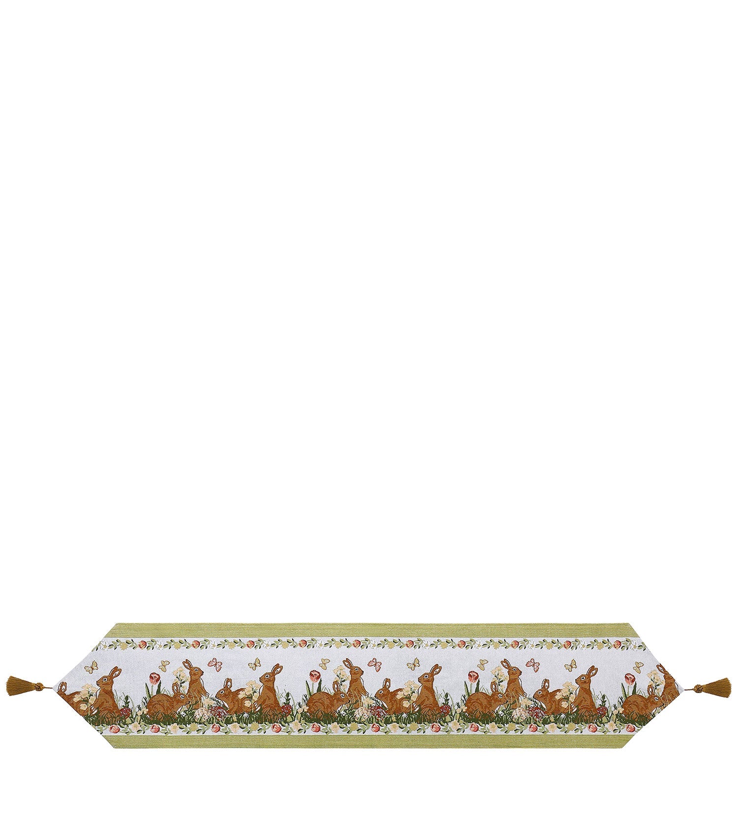 TARRAMARRA Jacquard Bunny Table Runner 180x33cm-Table Runners-PEROZ Accessories