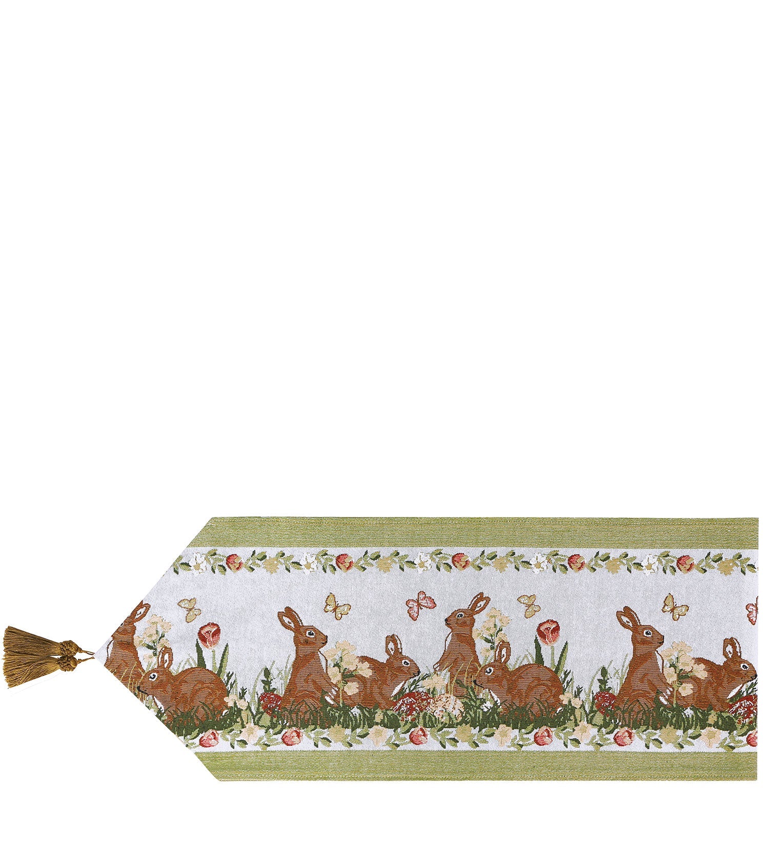 TARRAMARRA Jacquard Bunny Table Runner 180x33cm-Table Runners-PEROZ Accessories