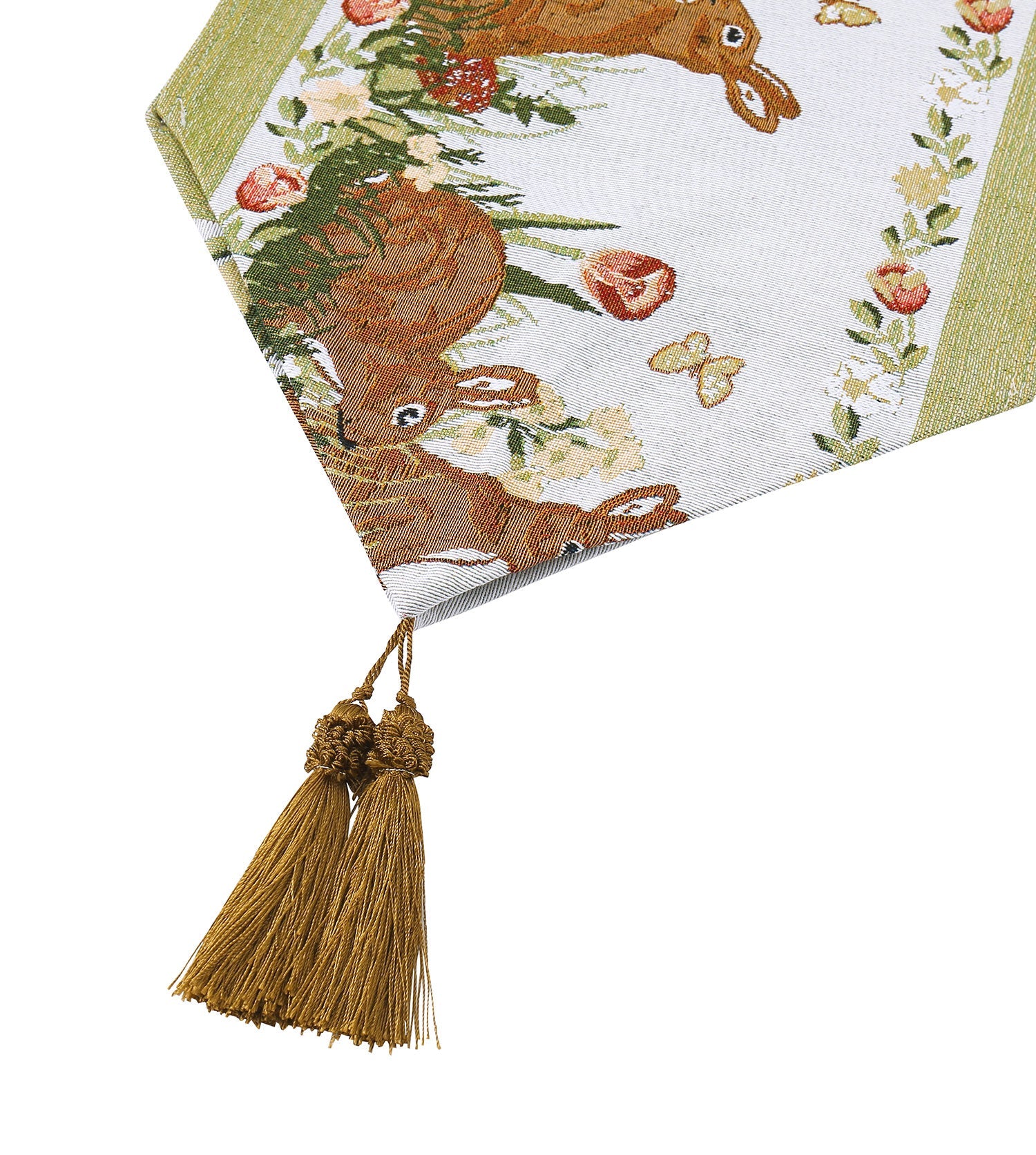 TARRAMARRA Jacquard Bunny Table Runner 180x33cm-Table Runners-PEROZ Accessories