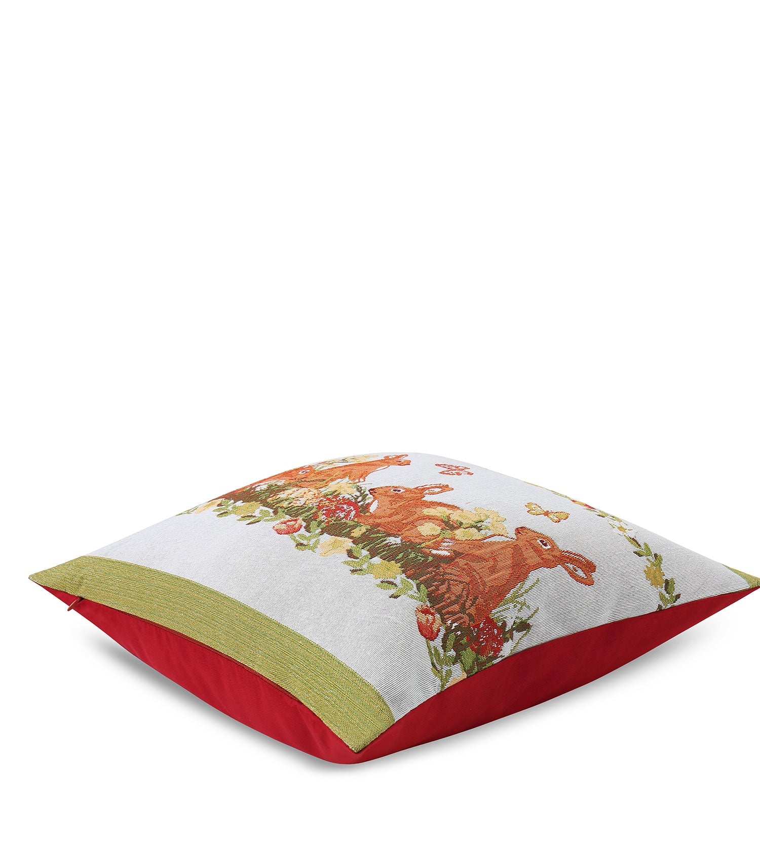 TARRAMARRA Jacquard Bunny Cushion 44x44cm-Chair & Sofa Cushions-PEROZ Accessories