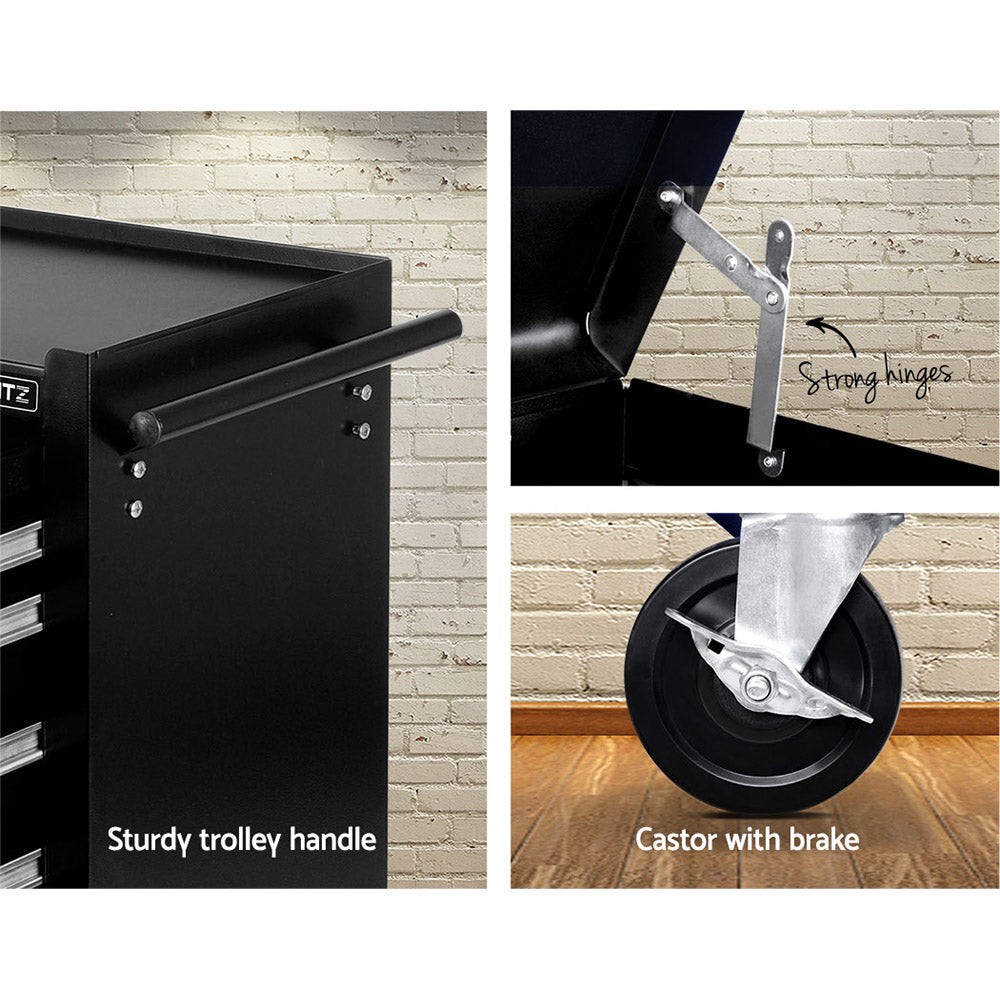 Giantz 14 Drawers Toolbox Chest Cabinet Mechanic Trolley Garage Tool Storage Box-Tools > Tools Storage-PEROZ Accessories