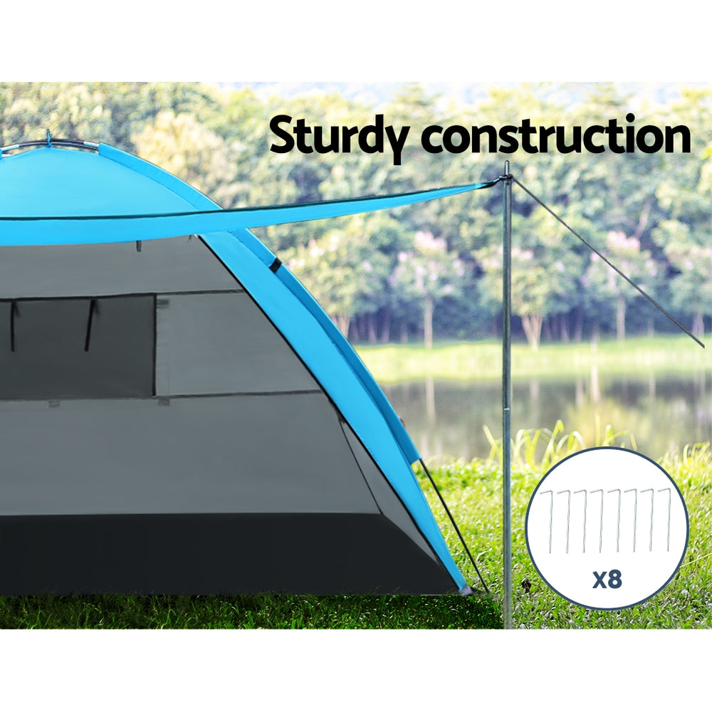Weisshorn Camping Tent Beach Tents Hiking Sun Shade Shelter Fishing 2-4 Person-Outdoor > Camping-PEROZ Accessories