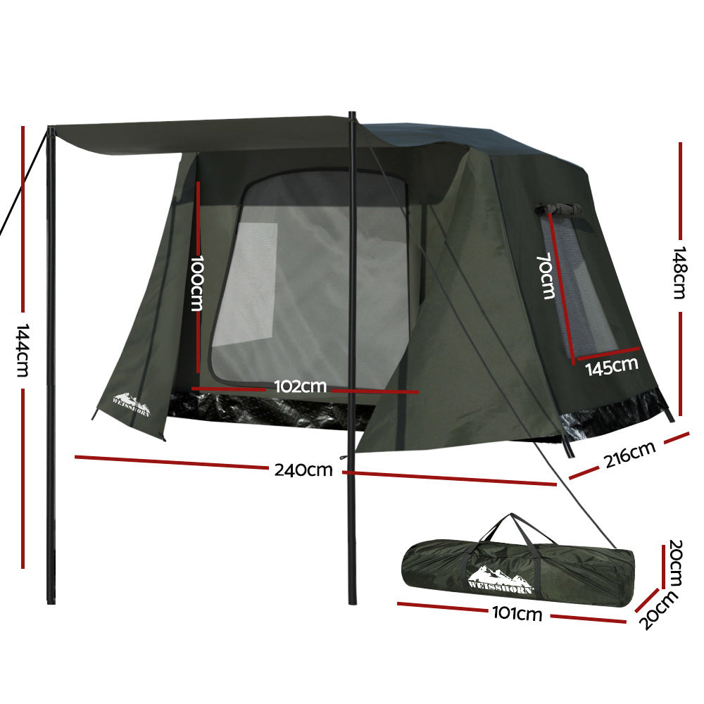 Weisshorn Camping Tent Instant Up 2-3 Person Tents Outdoor Hiking Shelter-Outdoor > Camping-PEROZ Accessories