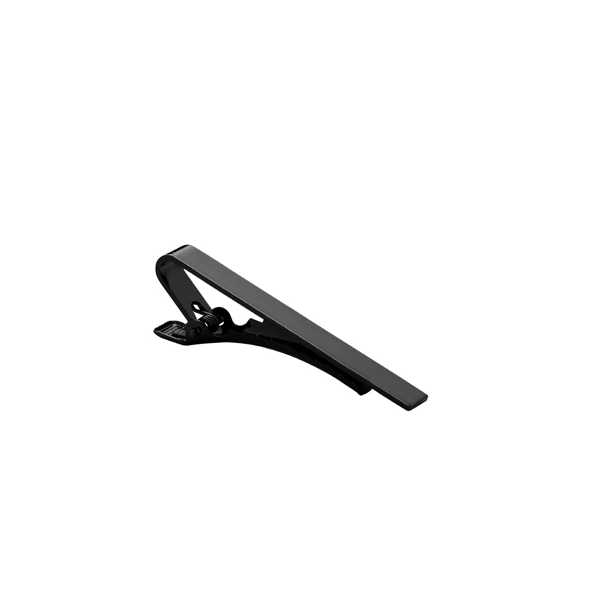 TIE BAR. Polished Black-Tie Bars-PEROZ Accessories