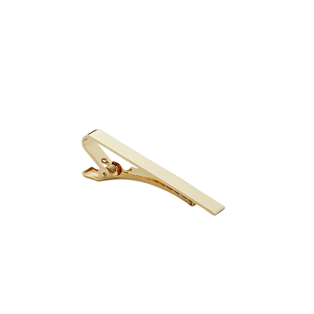 TIE BAR. Polished Gold-Tie Bars-PEROZ Accessories