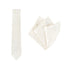 TIE + POCKET SQUARE SET. Paisley. Ivory. Supplied with matching pocket square.-Ties-PEROZ Accessories