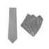 TIE + POCKET SQUARE SET. Vintage. Check. Supplied with matching pocket square.-Ties-PEROZ Accessories