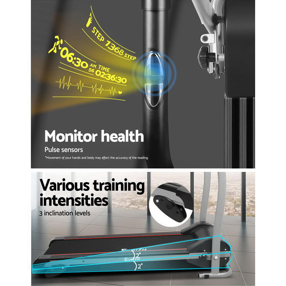 Everfit Electric Treadmill Home Gym Exercise Machine Fitness Equipment Physical 360mm-Sports & Fitness > Fitness Accessories-PEROZ Accessories