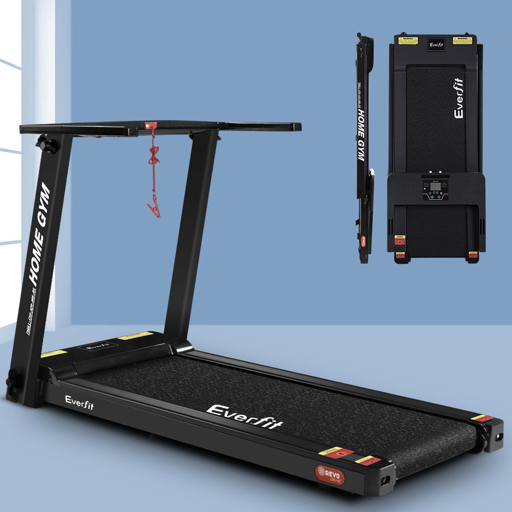 Everfit Electric Treadmill Home Gym Exercise Running Machine Fitness Equipment Compact Fully Foldable 420mm Belt Black-Sports & Fitness > Fitness Accessories-PEROZ Accessories