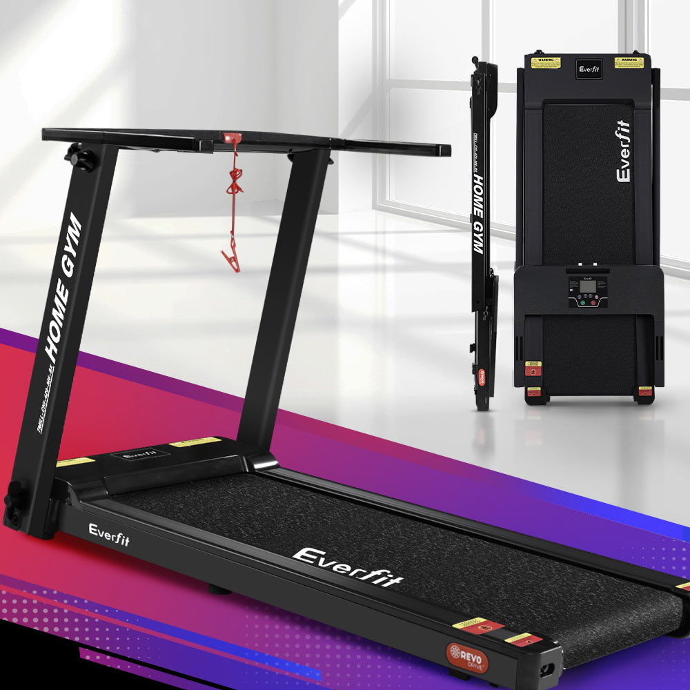 Everfit Electric Treadmill Home Gym Exercise Running Machine Fitness Equipment Compact Fully Foldable 420mm Belt Black-Sports & Fitness > Fitness Accessories-PEROZ Accessories