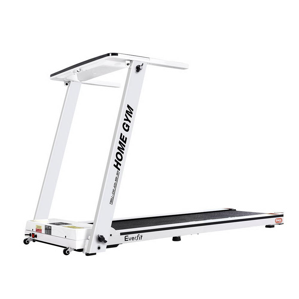 Everfit Electric Treadmill Home Gym Exercise Running Machine Fitness Equipment Compact Fully Foldable 420mm Belt White-Sports & Fitness > Fitness Accessories-PEROZ Accessories