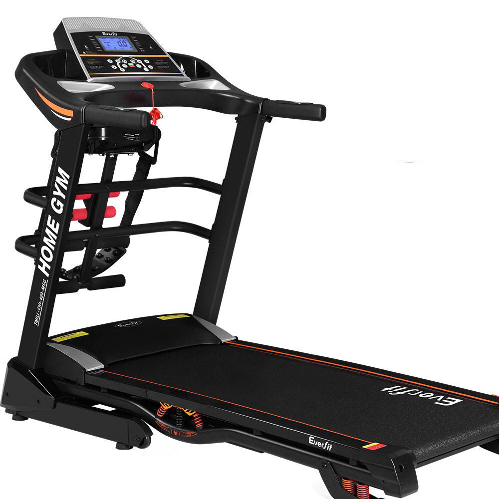 Everfit Electric Treadmill 480mm 18kmh 3.5HP Auto Incline Home Gym Run Exercise Machine Fitness Dumbbell Massager Sit Up Bar-Sports & Fitness > Fitness Accessories-PEROZ Accessories
