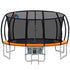 Everfit 16FT Trampoline Round Trampolines With Basketball Hoop Kids Present Gift Enclosure Safety Net Pad Outdoor Orange-Sports & Fitness > Trampolines-PEROZ Accessories