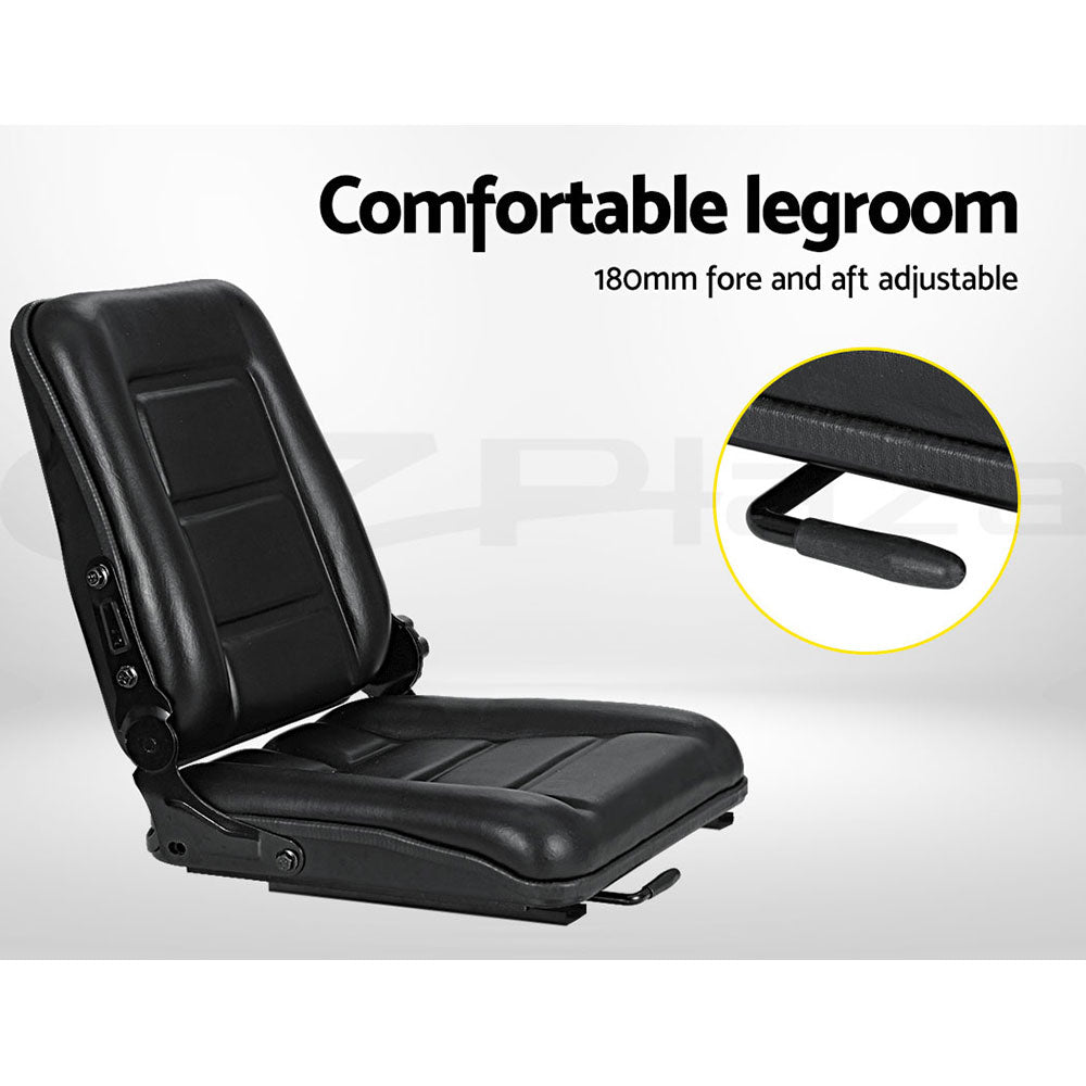 Giantz Adjustable Tractor Seat Forklift Excavator Truck Universal Backrest Chair-Auto Accessories > Auto Accessories Others-PEROZ Accessories