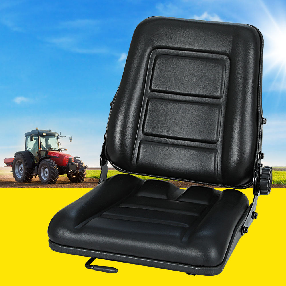 Giantz Adjustable Tractor Seat Forklift Excavator Truck Universal Backrest Chair-Auto Accessories > Auto Accessories Others-PEROZ Accessories