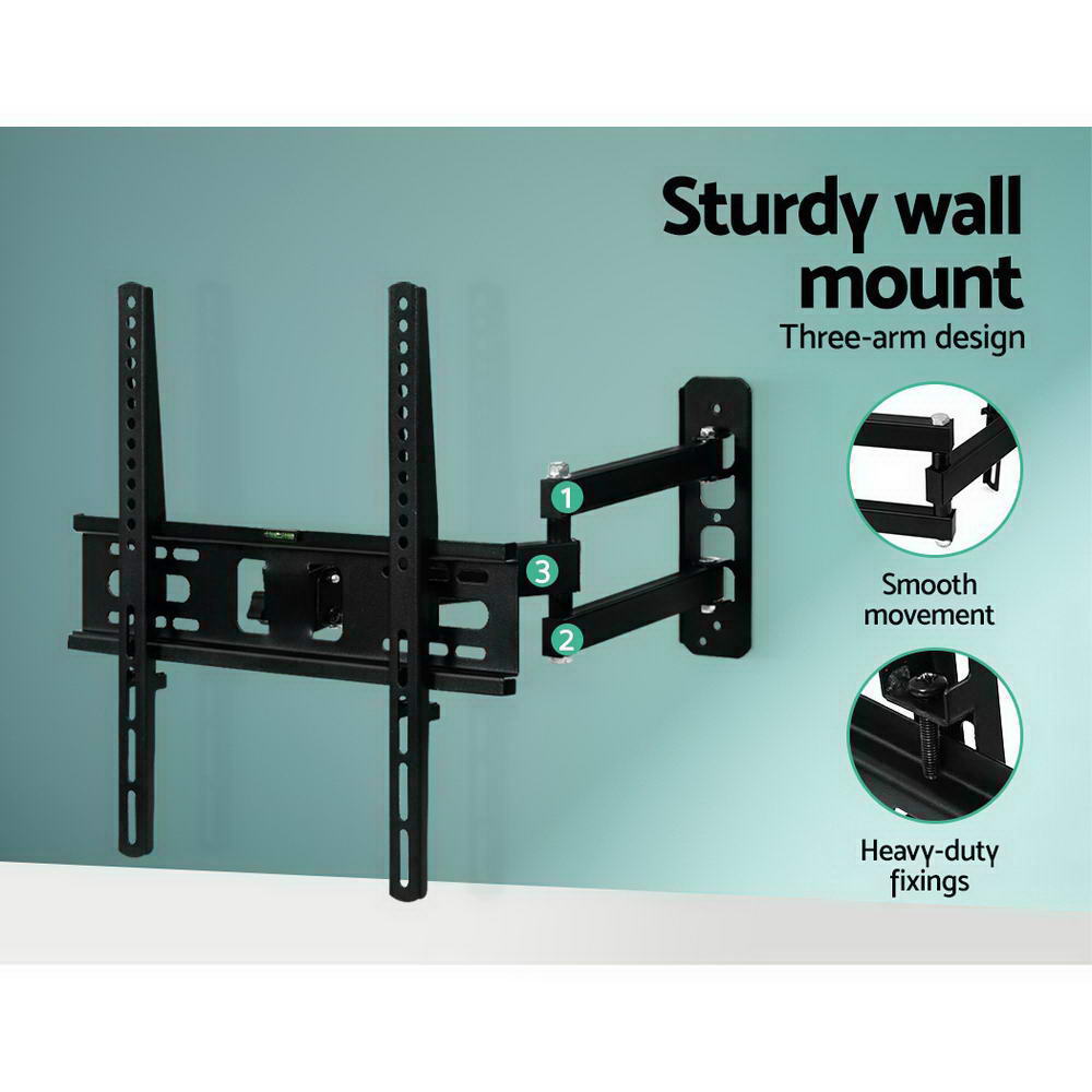 Artiss TV Wall Mount Bracket Tilt Swivel Full Motion Flat Slim LED LCD 23 inch to 55 inch-Furniture > Living Room - Peroz Australia - Image - 5
