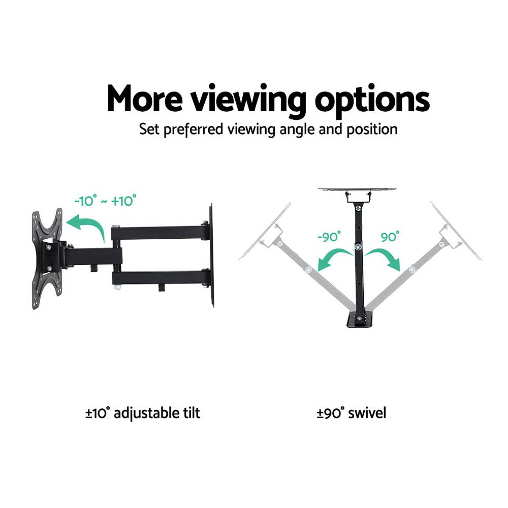 Artiss TV Wall Mount Bracket Tilt Swivel Full Motion 32 37 42 Inch Plasma Screen LCD-Furniture > Living Room - Peroz Australia - Image - 4