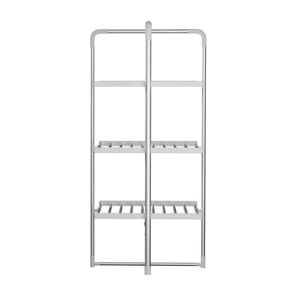 Devanti Electric Heated Towel Clothes Rail Rack Airer Dryer Warmer Stand 300W-Home & Garden > Bathroom Accessories-PEROZ Accessories