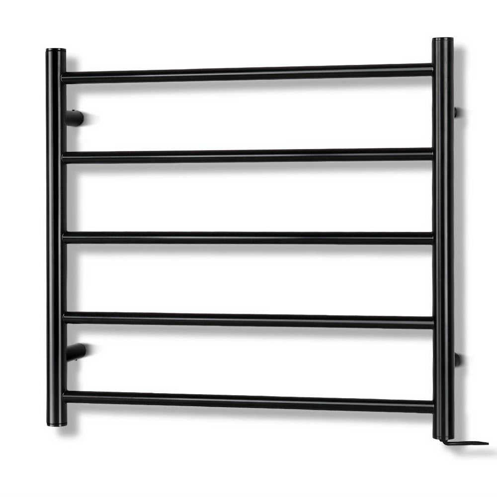 Devanti Heated Towel Rail Electric Warmer Heater Rails Holder Rack Wall Mounted-Home & Garden > DIY-PEROZ Accessories