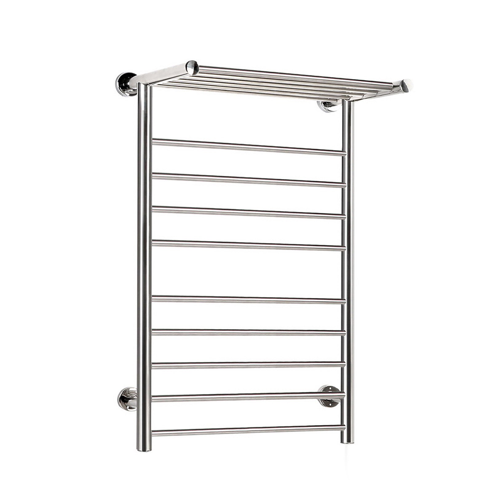 Devanti Electric Heated Towel Rail Warmer Heater Rails Rack Wall Mounted 14 Bar-Home & Garden > DIY-PEROZ Accessories