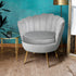 Artiss Armchair Lounge Chair Accent Armchairs Retro Single Sofa Velvet Grey-Furniture > Living Room - Peroz Australia - Image - 1