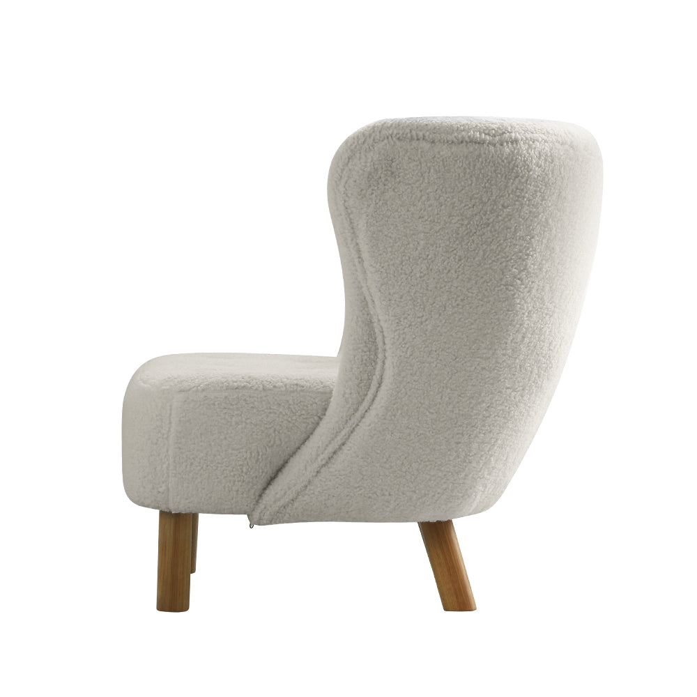 Artiss Armchair Lounge Accent Chair Armchairs Couch Chairs Sofa Bedroom White-Armchair - Peroz Australia - Image - 5